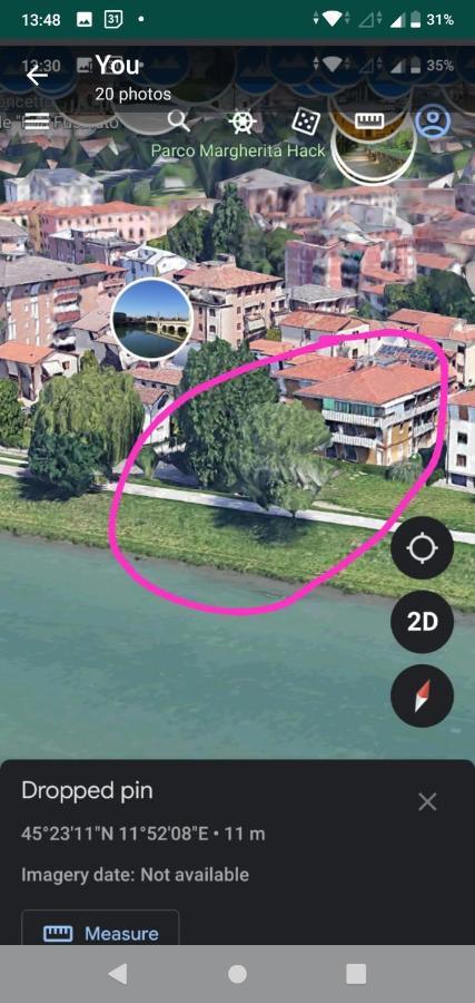 Vicino Al Prato Della Valle Intero Appartamento Parcheggio Facile Di Fronte Padua Exterior foto