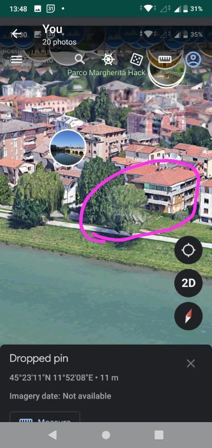 Vicino Al Prato Della Valle Intero Appartamento Parcheggio Facile Di Fronte Padua Exterior foto